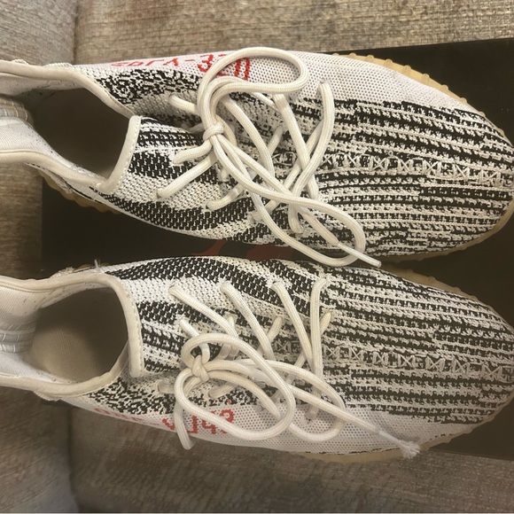 Adidas Zebra Yeezy’s. Size 11. - Picture 3 of 7
